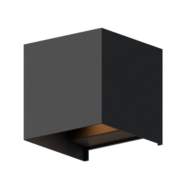 Calex Outdoor wall light cube zwart