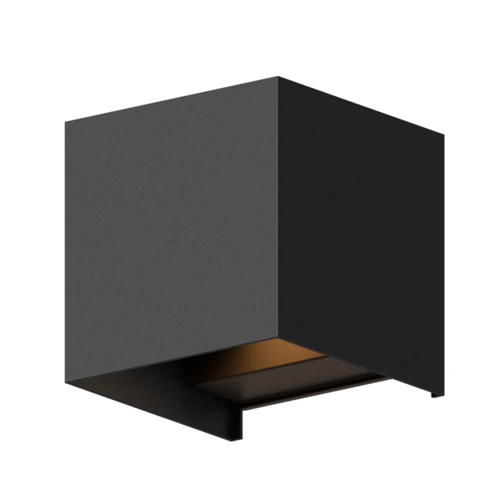 Calex Outdoor wall light cube zwart