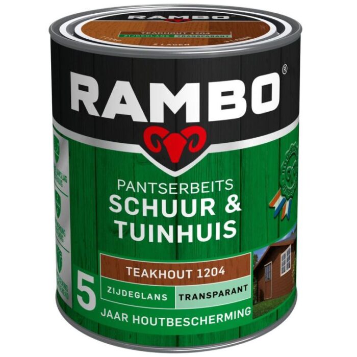 Rambo Pantserbeits schuur en tuinhuis zg tr. 1204 0,75l – hout