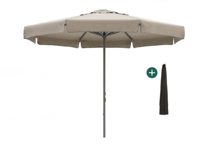 Shadowline Bonaire parasol ø 350cm Laagste prijsgarantie! – Taupe