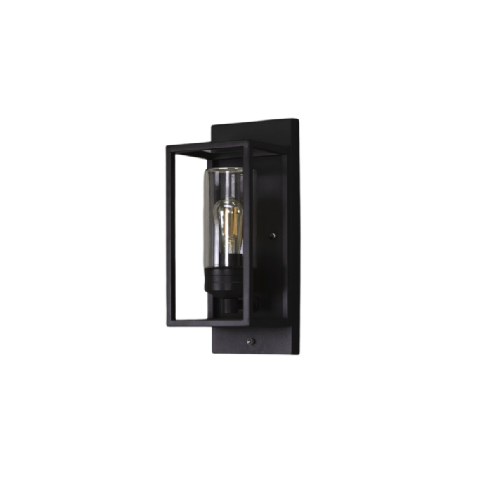 Konstsmide Wandlamp trani met sensor E27 zwart