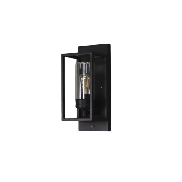 Konstsmide Wandlamp trani met sensor E27 zwart