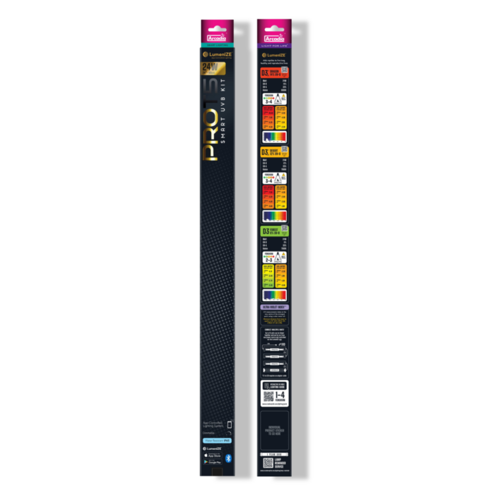 Aquadistri Lumenize pro t5 uvb kit dragonlamp 14% uvb 24 watt Arcadia – zwart