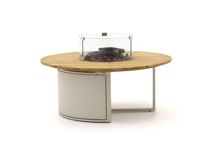 Cosiloft lounge vuurtafel ø120cm (h: 50cm) Laagste prijsgarantie! – Taupe