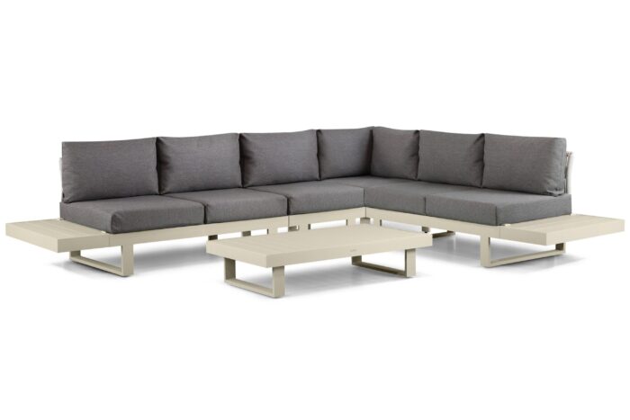 Lifestyle Garden Furniture Lorenzo hoek loungeset 7-delig – Taupe-naturel-bruin