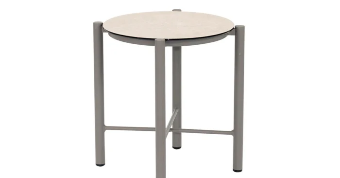 Apple Bee | Bora Bijzettafel Ø40 x 46(h) cm | Taupe