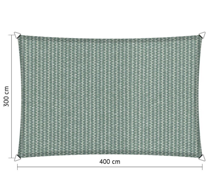 Shadow comfort Rechthoek schaduwdoek 3,00×4,00 m Country Blue – blauw