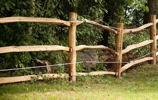 Post & Rail hekwerk 290cm klassiek kastanjehout