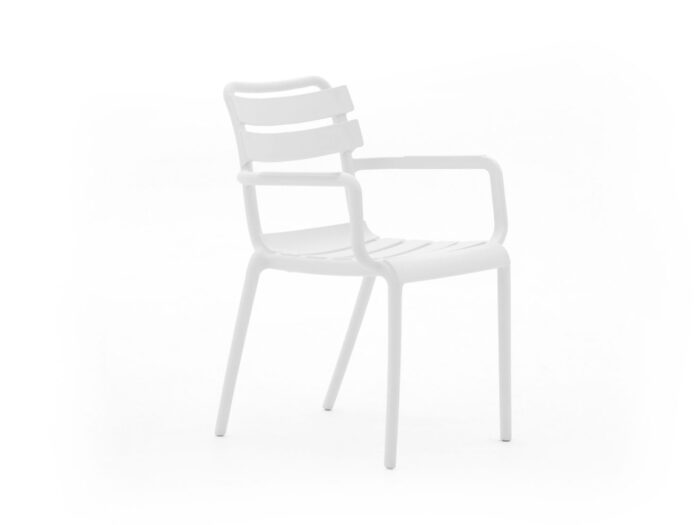 Forza Furniture Forza Vico dining tuinstoel stapelbaar Laagste prijsgarantie! – Wit