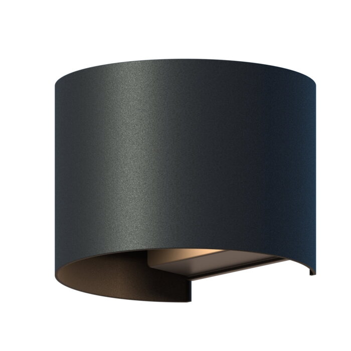 Calex Outdoor wall light oval zwart