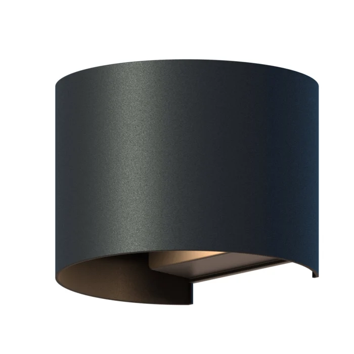 Calex Outdoor wall light oval zwart