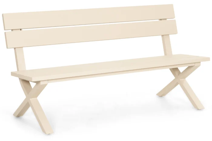Presto Crosano tuinbank aluminium 160 cm - Zand/Beige