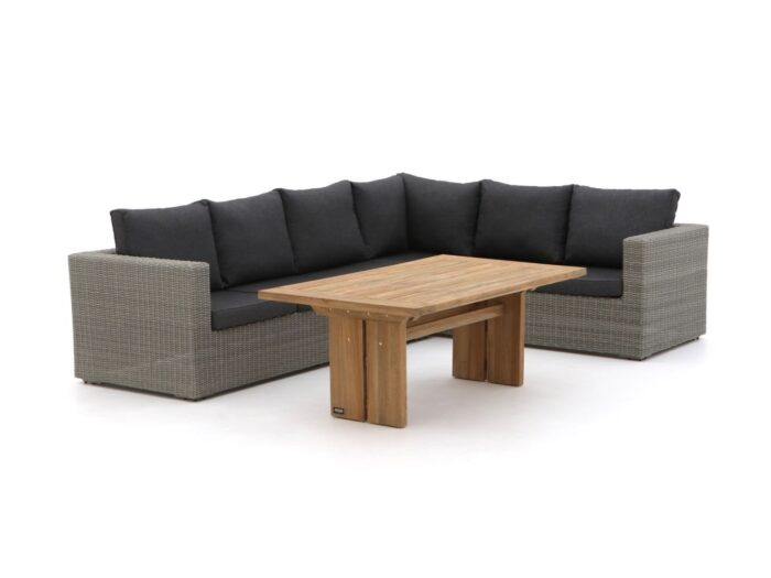 Intenso Furniture Intenso Carpino/ROUGH-L dining loungeset 3-delig rechts Laagste prijsgarantie! – Bruin