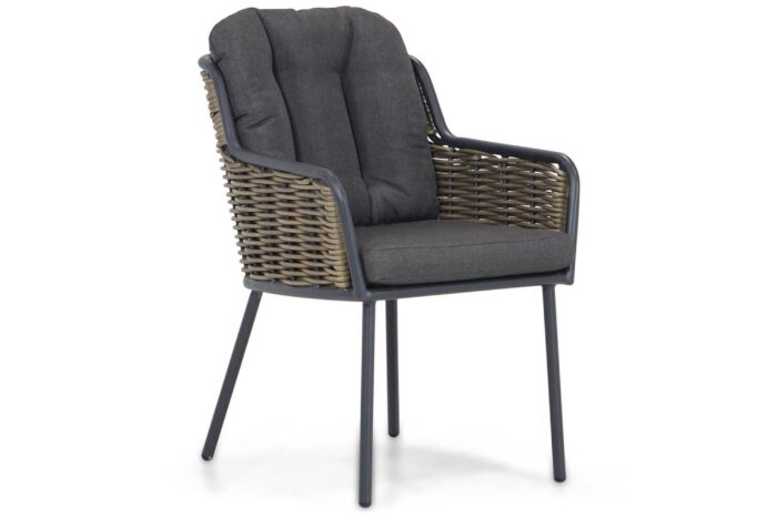 Santika Furniture Fasano dining tuinstoel – Grijs-antraciet