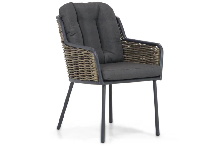 Santika Furniture Fasano dining tuinstoel - Grijs-antraciet