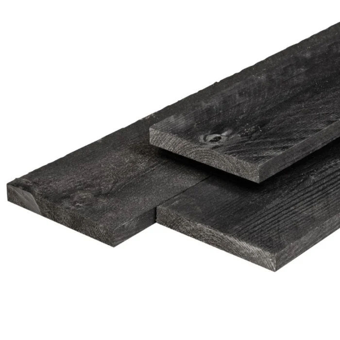 Tuindeco Plank douglas zwart geimpregneerd 1,6x14,0x180 cm