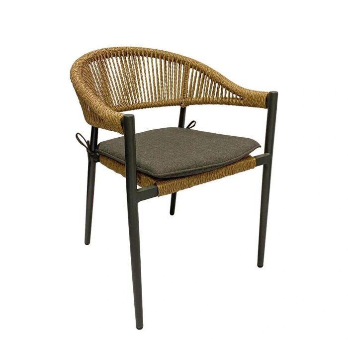 Own Casino Diningstoel Bamboo/Antraciet – bruin
