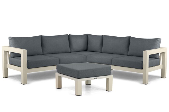 Lifestyle Garden Furniture Luca hoek loungeset 4-delig – Taupe-naturel-bruin