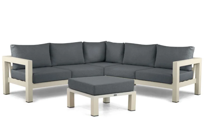 Lifestyle Garden Furniture Luca hoek loungeset 4-delig - Taupe-naturel-bruin