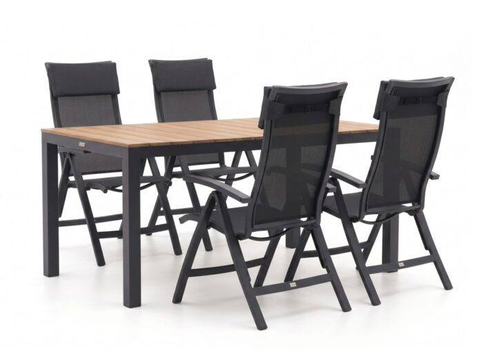 Bellagio tuinmeubelen Lugo/Fidenza 160cm dining tuinset 5-delig