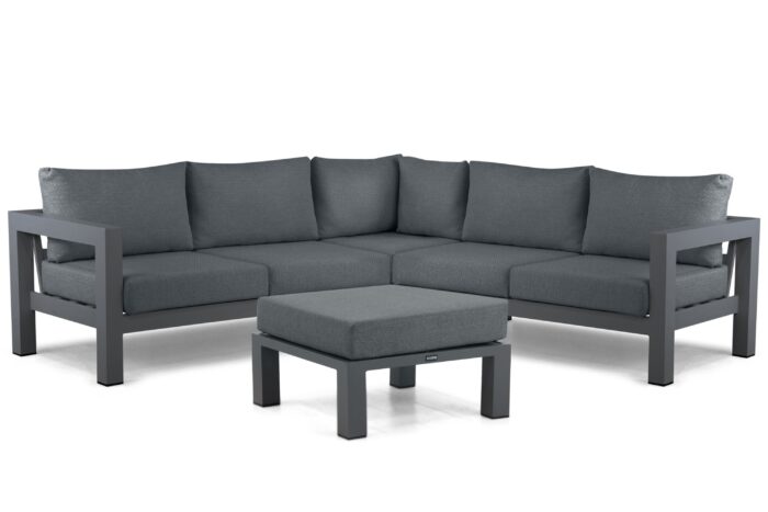 Lifestyle Garden Furniture Luca hoek loungeset 4-delig – Grijs-antraciet