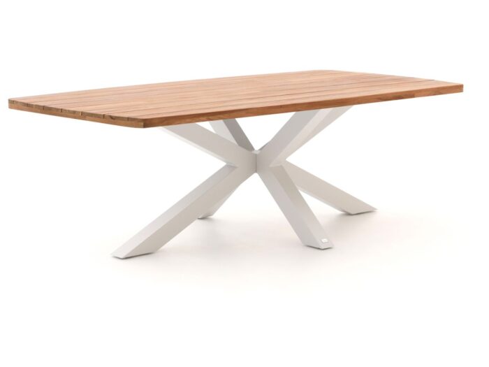 Bellagio tuinmeubelen Bellagio Induno Deens Ovaal dining tuintafel 240x120cm Laagste prijsgarantie! – Wit