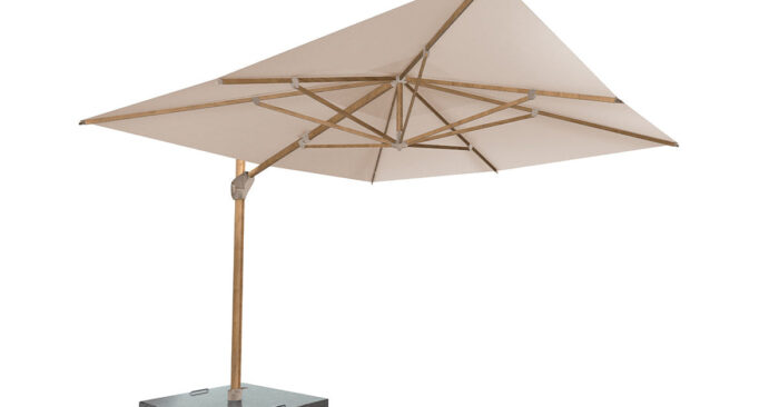 4 Seasons Outdoor | Hacienda Parasol 300 x 400 cm | Houtlook-Sand