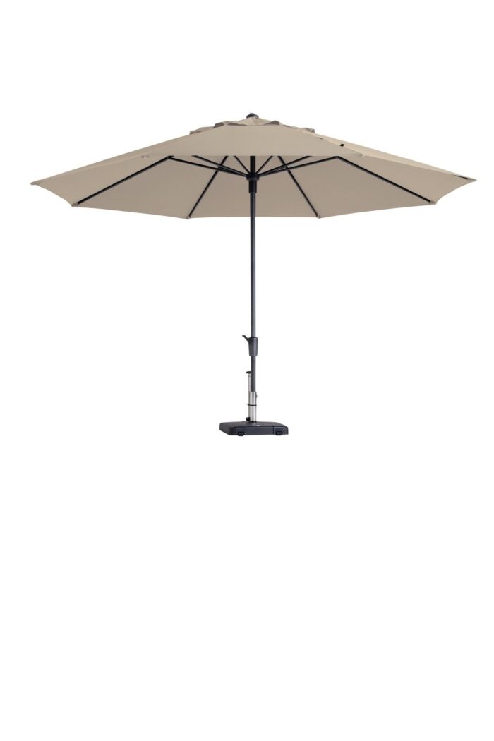 Madison Stokparasol Timor luxe 400 cm Polyester ecru zonwering – bruin