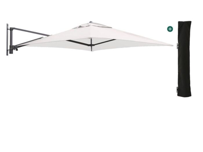 Shadowline muurparasol 200x200cm Laagste prijsgarantie! – Grijs