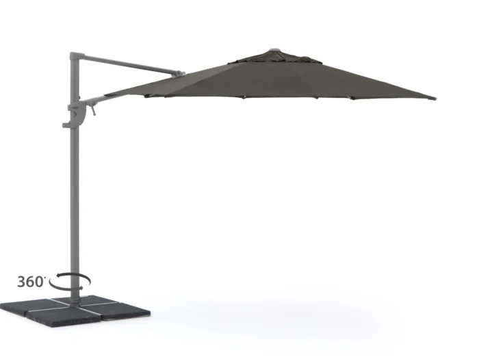 Shadowline Francisco zweefparasol ø330cm - Zwart
