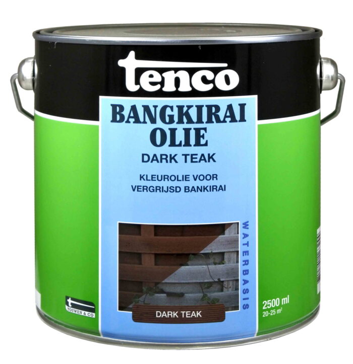 Tenco Bangkirai olie dark teak 2,5l verf/beits – bruin
