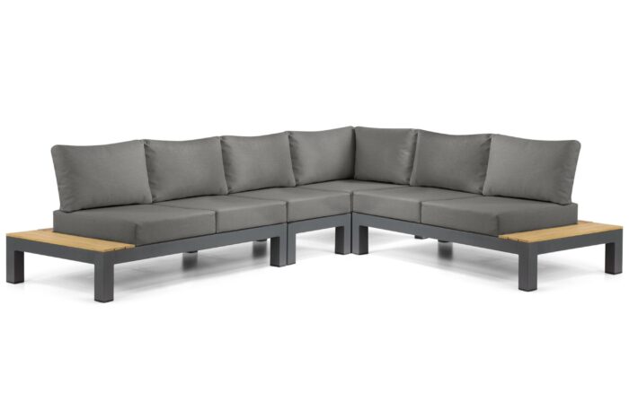 Lifestyle Garden Furniture Vittoria hoek loungeset 4-delig – Grijs-antraciet