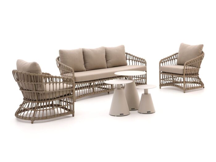 Intenso Furniture Cameri/Tusa stoel-bank loungeset 6-delig – Taupe