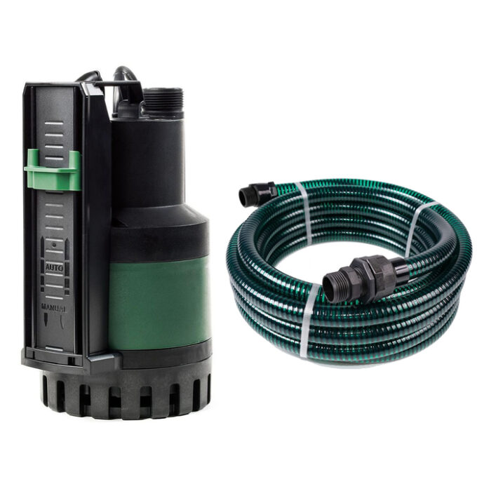 Dab Nova Up 600 M-AE met afvoerslang 7 meter – Groen/ zwart / RVS