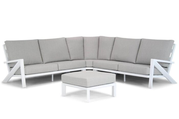 Santika Furniture Cinta hoek loungeset 4-delig – Wit