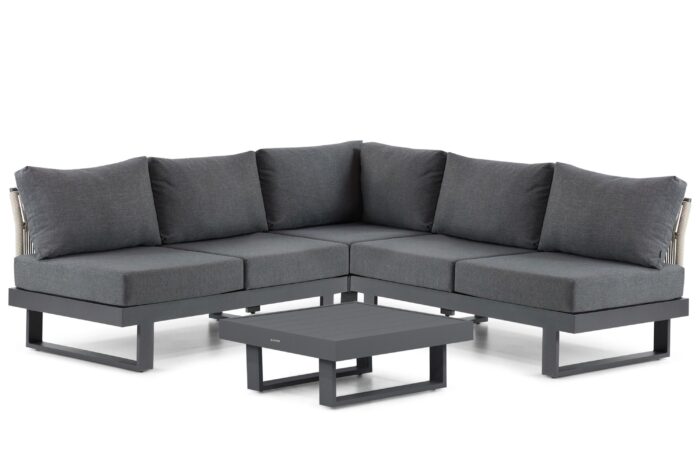 Lifestyle Garden Furniture Lorenzo hoek loungeset 4-delig – Grijs-antraciet