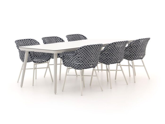 Hartman tuinmeubelen Delphine/Sophie Studio 240cm dining tuinset 7-delig – Wit