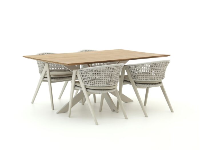 Manifesto Furniture Manifesto Valsecca/Furato 180cm dining tuinset 5-delig Laagste prijsgarantie! – Bruin