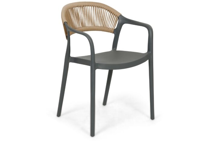 Domani Furniture Toscano dining tuinstoel – Grijs-antraciet