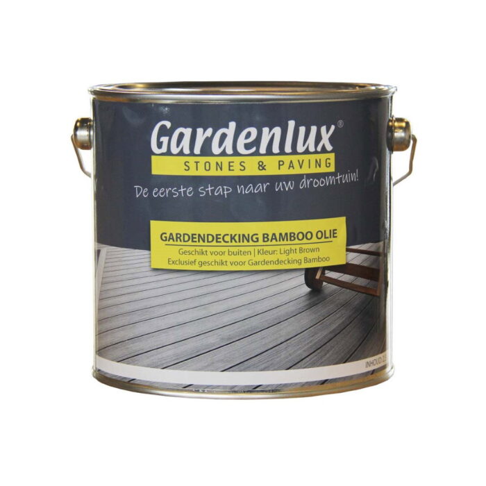 Gardenlux Bamboo olie 2,5 liter Light Brown per stuk – bruin