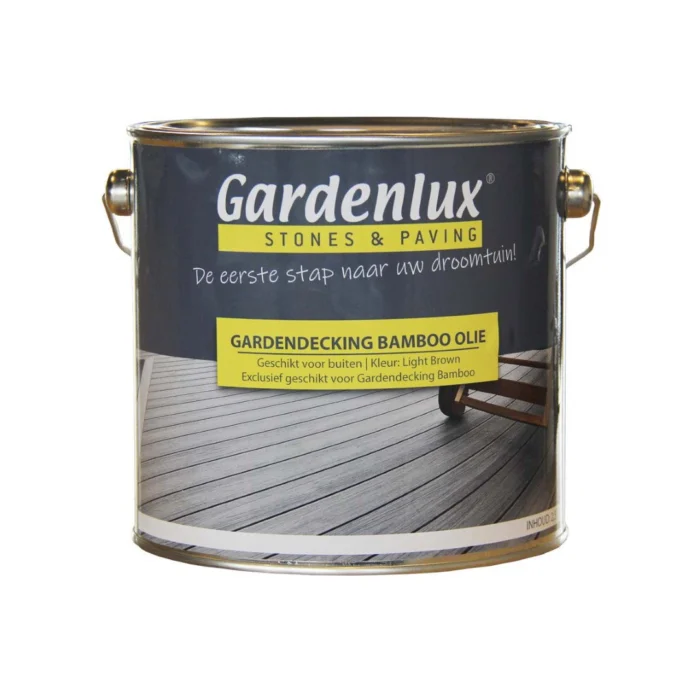 Gardenlux Bamboo olie 2,5 liter Light Brown per stuk - bruin