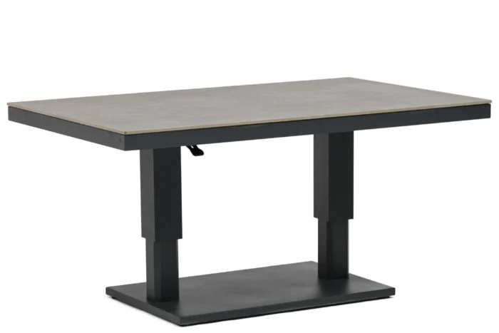 Coco Tivano in hoogte verstelbare tuintafel 140 x 90 cm - Grijs-antraciet