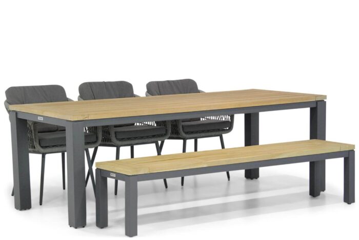 Lifestyle Garden Furniture Western/Veneto 230 cm dining tuinset 5-delig – Grijs-antraciet