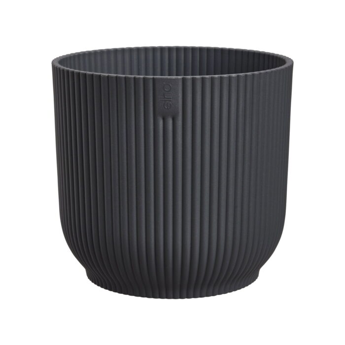 Elho Vibes fold rond 30 cm antraciet bloempot – grijs