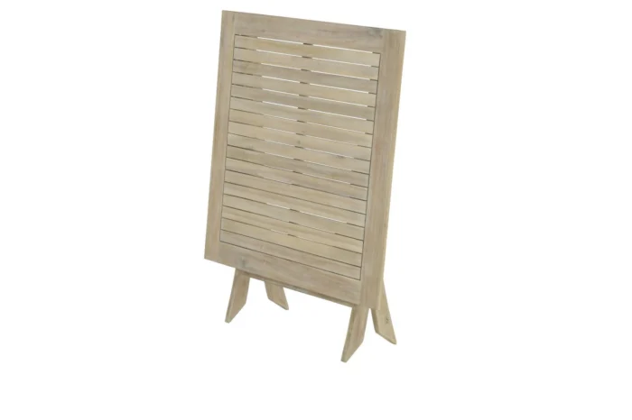 Garden impressions Kent vouwtafel 90x90xH72 acacia white wash - wit