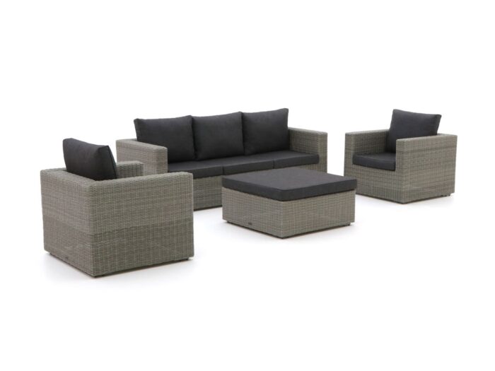 Intenso Furniture Intenso Carpino stoel-bank loungeset 4-delig Laagste prijsgarantie! – Grijs