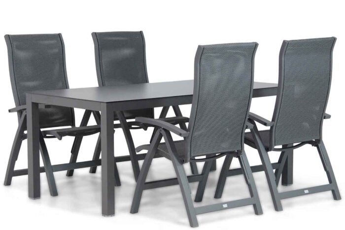 Presto Tarenta/Madras 180 cm dining tuinset 5-delig – Grijs-antraciet