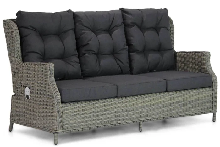 Garden Collections Chicago 3-zits loungebank kubu - Taupe-naturel-bruin