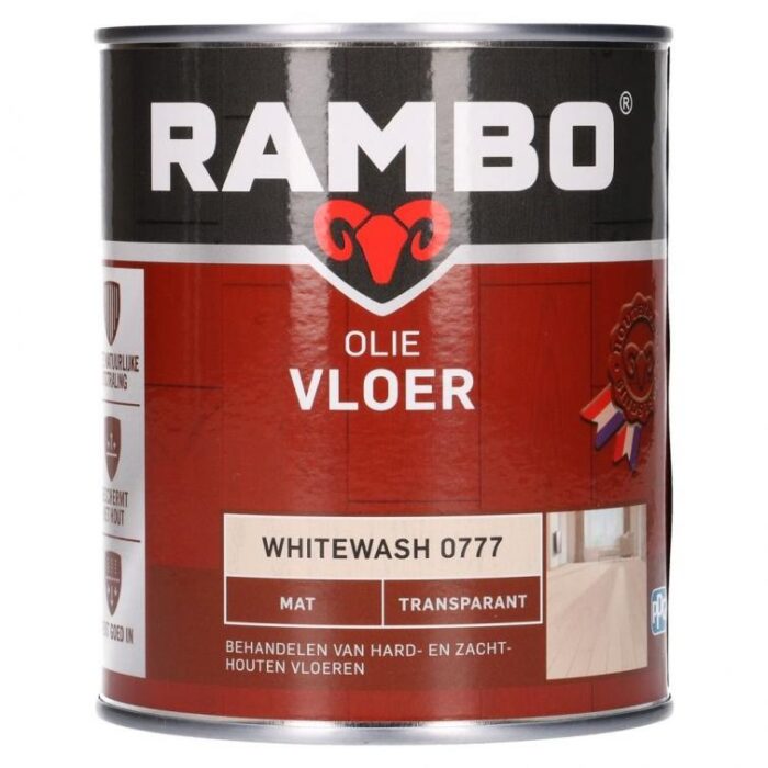 Rambo Olie vloer transp. mat 777 0,75l – transparant