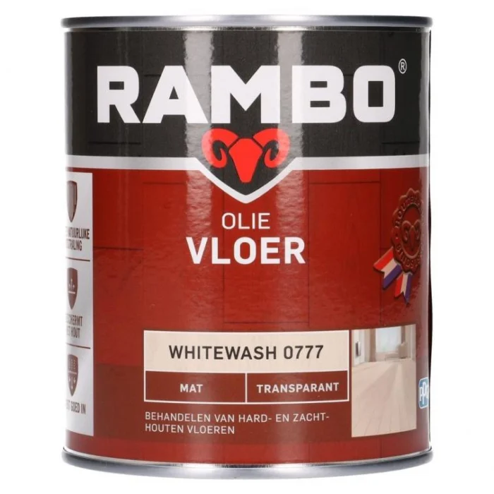 Rambo Olie vloer transp. mat 777 0,75l - transparant